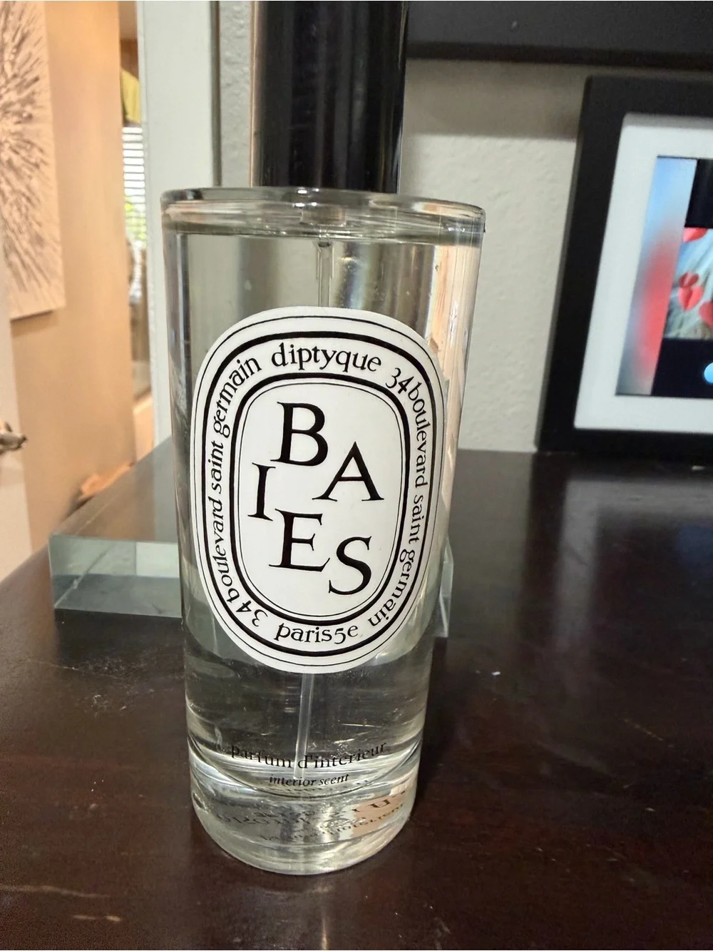 diptyque Baies Clear Bottle with Black and White Label - Picture 1 of 4